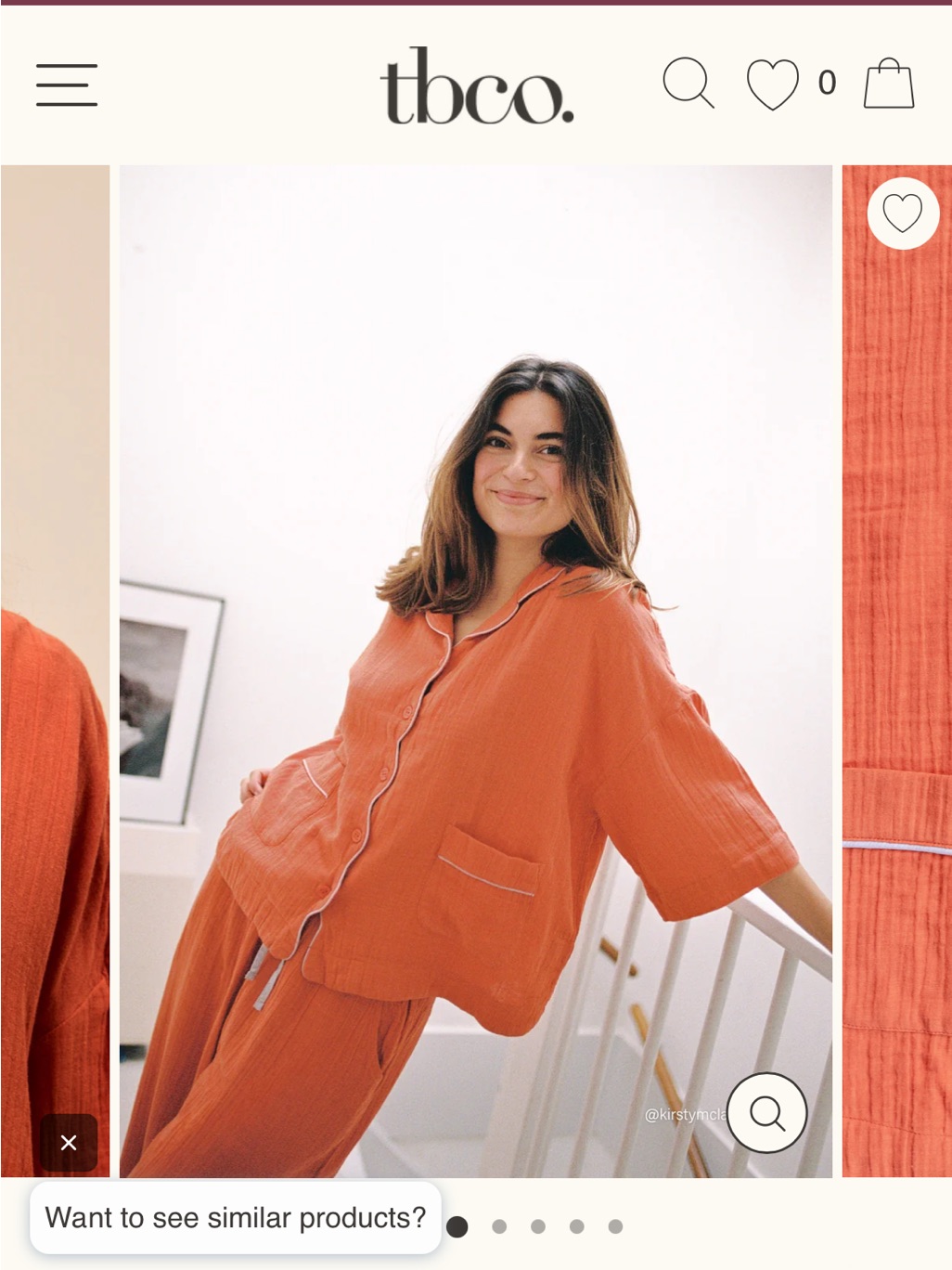 Tbco Long Cotton Pajama Set — image 3 of 8